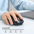 Wireless Bluetooth Mouse with 4 Way Scrolling, Rechargeable, 4 Level 3200 DPI, Quiet Click, 3 Devices Mice for Windows,Linux,Mac OS,iOS,Android (Black)