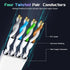 8 100 40Gbps 2000Mhz RJ45 Cat Ethernet Cable FT, Heavy Duty High Speed Internet Network Patch Cord, Shielded Flat LAN
