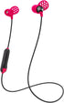 JLab Metal Wireless Rugged Earbuds, Black/Pink, Titanium 8mm Drivers, 6 Hour Battery Life, Noise Isolation, Bluetooth 5.0, IP55 Sweat Proof Rating Extra Gel Tips & Cush Fins