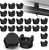 20 Pack Magnetic Cable Zip Tie Base, Scratch-Proof Magnet Zip Tie Mount