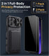SSLOTSCASE 17 2X 17 6.9'', for iPhone Pro Max Case with Privacy Screen Protector, Card Holder & Sliding Lens Cover