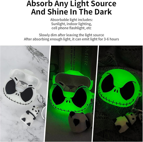 Compatible with Apple AirPods Pro 2nd/1st Generation Case Cover, Cleaner Kit and Cute Keychain, Soft Silicone Case