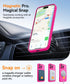 CANSHN iPhone 15 Pro Max Case - Shockproof, Translucent Matte, Full Camera Protection, MagSafe Compatible - Hot Pink