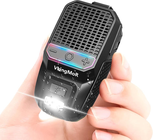 VkingMoR Wearable Bluetooth Speaker, Clip-On Portable Speaker with Built-in Mics Hands-Free Music and