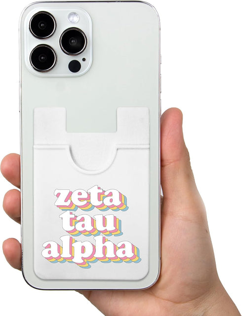 Sorority Shop Zeta Tau Alpha Koala Pouch - Retro Design Card Holder for Phone Case - Ultra-Thin and Lightweight Phone