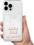 Sorority Shop Zeta Tau Alpha Koala Pouch - Retro Design Card Holder for Phone Case - Ultra-Thin and Lightweight Phone