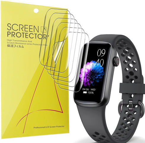 Compatible Screen Protector for Mgaolo Fitness Tracker, Lamshaw Full Coverage TPU Clear Film for H91 Fitness Tracker