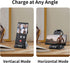 Wireless Charger for Samsung with Clock, 3 in 1 Charging Station for Samsung Galaxy S24 Ultra/S23 Ultra/Z Flip 6/5/Fold