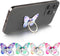 4Pcs Butterfly Phone Ring Stand, Colored Cute Butterfly Grip, Metal Cell Phone Finger Holder Compatible with Phones