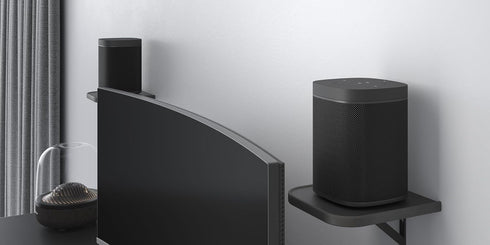 AREAJD Set 2 of Universal Small Rear Speaker Wall Mount Shelf Surround Sound Speaker Stand Bookshelf for Samsung, Roku