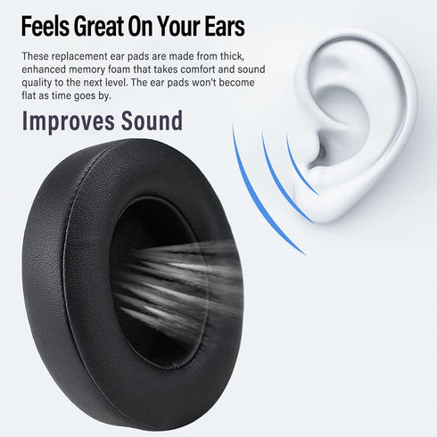 Studio 3 Replacement Ear Pads Cushions for Beats Studio 2 & Studio 3 Wired & Wireless Headphones - Pink