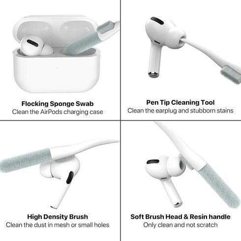 Valkit Case Cover for Airpods Pro 2nd/1st Generation with Cleaner Kit, Military Shockproof Protective Case with Lock &