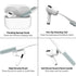 Valkit Case Cover for Airpods Pro 2nd/1st Generation with Cleaner Kit, Military Shockproof Protective Case with Lock &