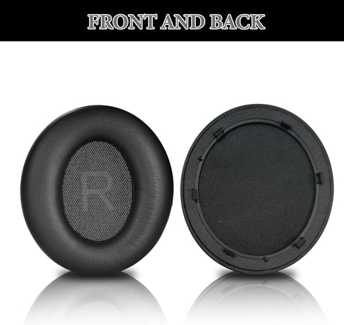 Protein Leather Ear Pads Replacement for Anker Space Q45 Headphones, Earpads with Isolation Foam, Repair Parts