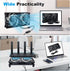 120mm 5V, 3-Degree Quiet Dual USB Fan Dual-Ball Bearings, USB Fan with L/M/H Speed Controller High Airflow Cooling Fan