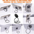 cobee 360 Cell Phone Ring Holder Finger Kickstand, Rotation Metal Cellphone Back Grip Foldable Cell Phone Stand