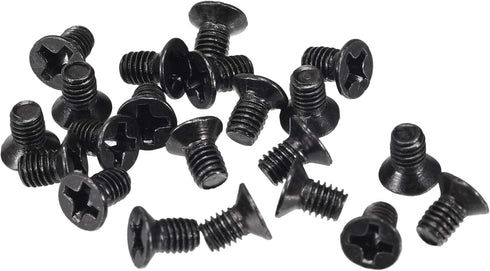 uxcell M3 x 5mm Phillips Screw Fastener - Black for Laptop PC TV Fan Switch (150pcs)