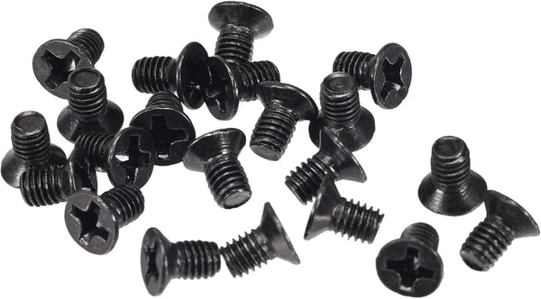 uxcell M3 x 5mm Phillips Screw Fastener - Black for Laptop PC TV Fan Switch (150pcs)