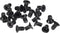 uxcell M3 x 5mm Phillips Screw Fastener - Black for Laptop PC TV Fan Switch (150pcs)
