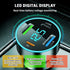 4-in-1 Fast Car Charger, PD/QC3.0/Type C Fast Charging Universal Car Phone Charger with Blue LED & Voltmeter for Car