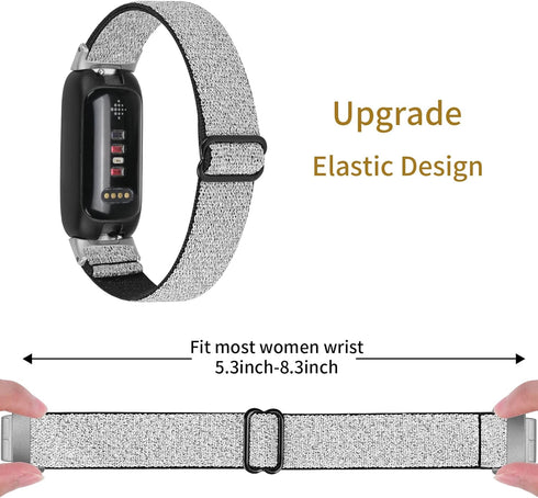 Replacement Bands Compatible with Fitbit Inspire 3 Nylon Band Elastic Stretchy Loop Quick Release Wrist Bands Breathable Sport Strap Bracelet for Fitbit Inspire 3 Women Men