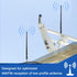 Anina 16 Inch Marine Radio Antenna for Pickup Truck Boat ATV UTV RV Motorcycle Tractor Top/Side Mount Rubber Duck