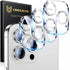 UniqueMe 3 Pack Camera Lens Protector for iPhone 15 Pro/Pro Max, 9H Tempered Glass, Drop Protection