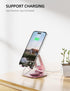 Nulaxy Rotatable Cell Phone Stand, Fully Adjustable Foldable Desktop Phone Holder Cradle Dock, Thick Case Friendly