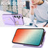 for Samsung Galaxy S24 Phone Case for Women, Crossbody Wallet Case with Credit Card Holder Lanyard Shockproof Purse Kickstand Case for Samsung Galaxy S24.Crossbody Purple