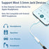 USB C to 3.5mm Female Headphone Jack Adapter 2 Pack, Type C to Aux Audio Dongle Cable for iPhone 15 Series