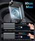 50W MP3 12V/24V PD Car Charger with Bluetooth FM, Retractable Type-C & Lightning Cables, Hands-Free Calling Kit, USB