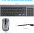 LeadsaiL Wireless Keyboard and Mouse Combo, Compact Silent USB Set for Windows Laptop, Desktop, PC