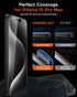 DIMONCOAT Privacy Screen Protector for iPhone 15 Pro Max - 4-Pack, 10X Military Protection, Auto Alignment, Case