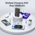 BLAVOR 10000mAh Magsafe Portable Charger, Magnetic Wireless Power Bank with Built-in Cables and iWatch Charger, Fast