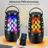 ulinkbee 5.3 100 IPX6 Upgraded Bluetooth Speaker, BT Outdoor Speaker With RGB Flame LED lights Gift for Men, Multi-Sync