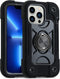 MARKILL Heavy-Duty Case for iPhone 13 Pro Max 6.7 Inch with Ring Stand, Shockproof Phone Cover & Magnetic Car Mount
