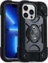 MARKILL Heavy-Duty Case for iPhone 13 Pro Max 6.7 Inch with Ring Stand, Shockproof Phone Cover & Magnetic Car Mount