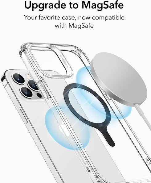 ESR MagSafe Sticker 360, MagSafe Ring Magnet (HaloLock), 2 Pack Magnetic Ring for iPhone 15/14/13/12/11, Galaxy