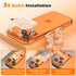imluckies 3 Pack 17 6.3" 9H for iPhone Pro Camera Lens Protector, HD Clear Tempered Glass Camera Accessories, Hardness