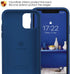 IceSword Compatible iPhone 11 Pro Case, Thin Liquid Silicone, Soft Silk Matte, Blue