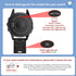 NotoCity Compatible Watch Band for Forerunner 935 - Sport Silicone Strap for Fenix 5/6, Black/Army Green