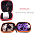 5 Pieces Mini Storage Carrying Pouch Bag for Ear Bud Earphone Headset Headphones