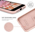 IceSword iPhone SE 3 Case 2022 - Silicone Sand Pink Liquid Gel Rubber Cover for 4.7" iPhone SE 3