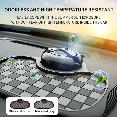 Generic 360 Upgraded Car Organizer Pad Rotatable Phone Holder with Anti-Slip Mat & Hidden Parking Number