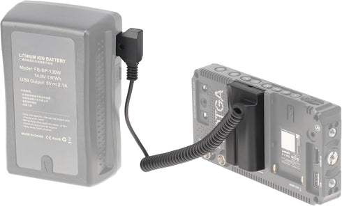 FocusFoto NP-F550 Dummy NP-F970 NP-F570 NP-F750 NP-F770 F960 D-Tap Connector to Full Decoded Battery Adapter Cable