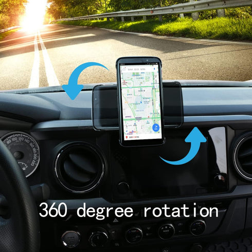 CHEAYAR Car Phone Holder, Magnetic Dash Clip Mount for Toyota Tacoma 2015-2020, Compatible with iPad Types (2 PCS)