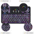 Mini Wireless Keyboard Q9 with Touchpad, Colorful Backlit, Rechargeable Handheld Remote for PC, Raspberry Pi 4, Android