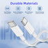 Type C to Type C Fast Charging Cable, 2Pack 3 feet Nylon Braided Charger Cable for iPhone 15/MacBook
