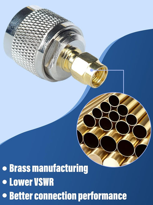 SMA Adapter Kit, 22 Type SMA to UHF PL259 SO239 BNC F Type N Coaxial Connector for SDR HT NanoVNA Scanner