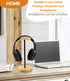Headphone Stand, Nature Wood & Aluminum Headset Hanger Mount Hook for All Headsets, Functional Craftsmanship